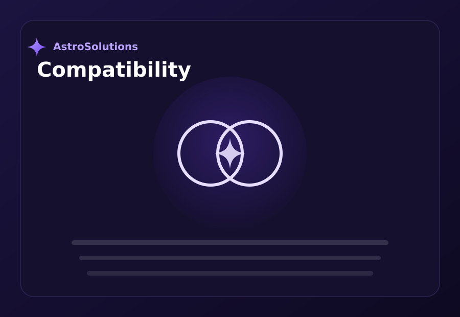 Compatibility (synastry) widget preview