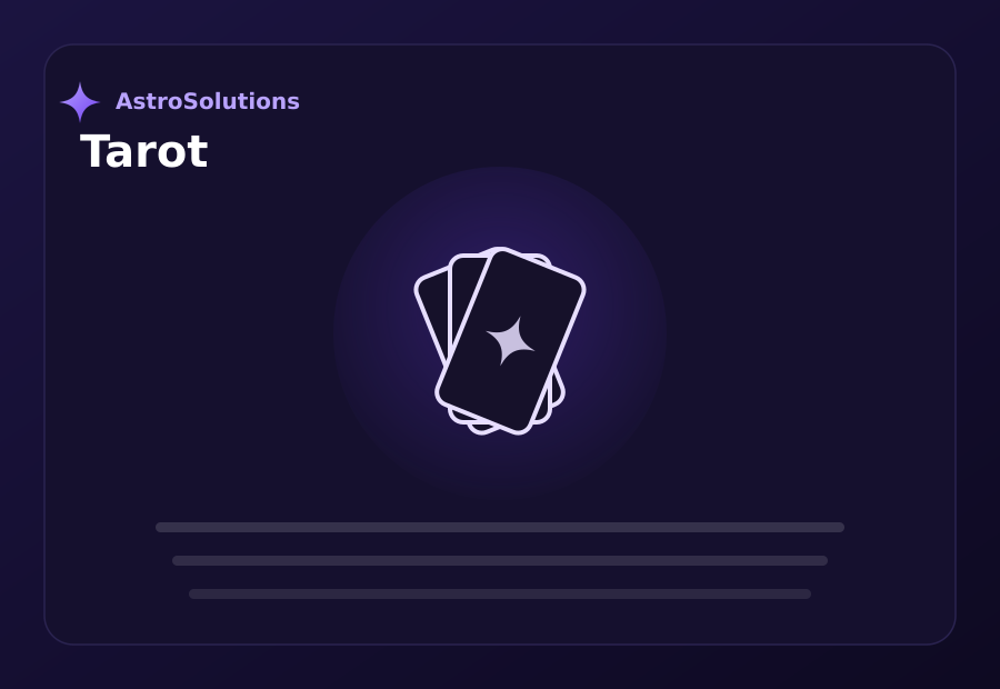 Tarot widget preview
